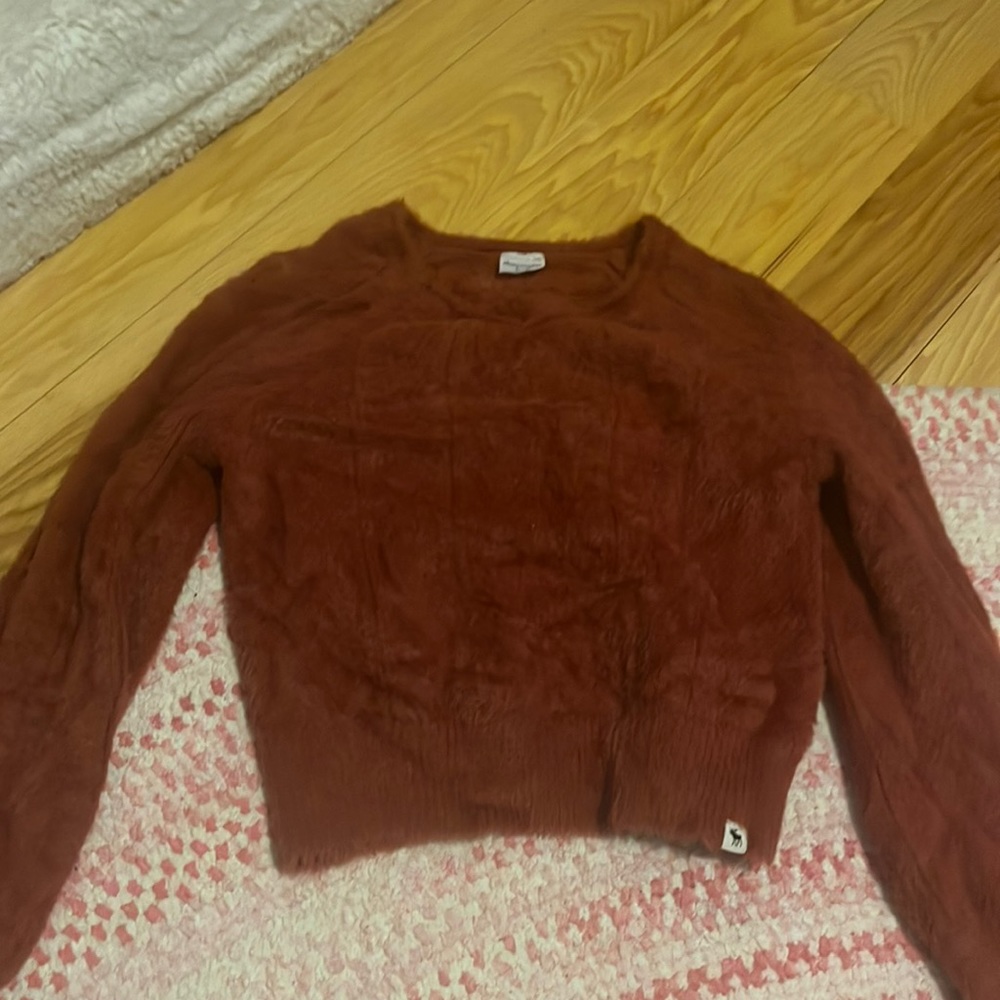 aprocrombie reddish orange colored sweater